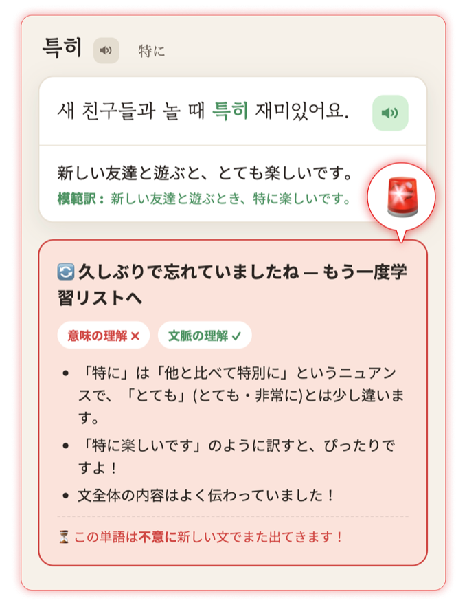 忘却曲線に沿った復習